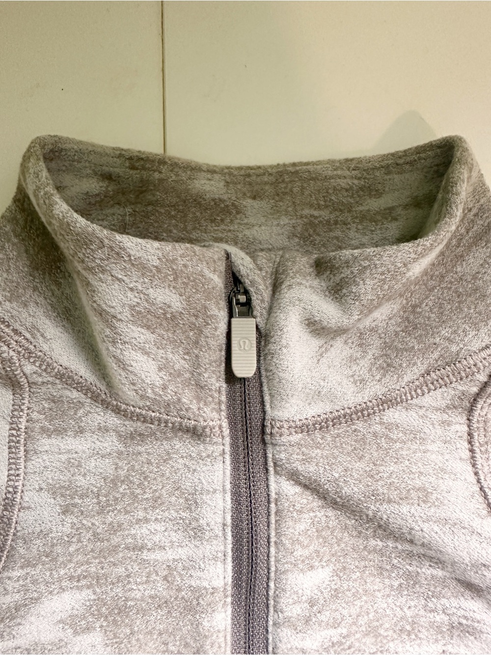 Lululemon Its Rulu Run Half-Zip Data Rush Mini Jacquard White Opal Rover 8 - Picture 5 of 12